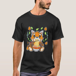 Roter Panda isst Ra-Nudeln Roter Panda T-Shirt