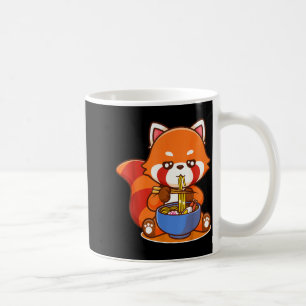 Roter Panda isst Ramen japanische Suppe Zoo Tier Z Kaffeetasse
