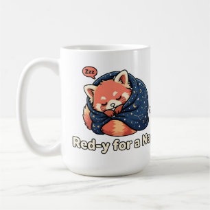 Roter Panda Kawaii - Fertig Für Ein Nickerchen Süß Kaffeetasse