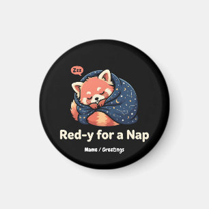 Roter Panda Kawaii - Rot und Fertig für ein Nicker Magnet