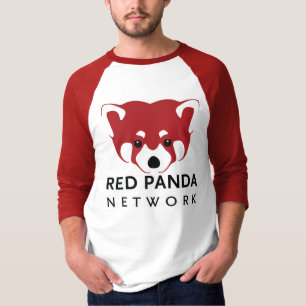 Roter Panda-Männer/Unisexbaseball T T-Shirt