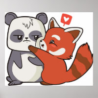 Roter Panda mit Panda