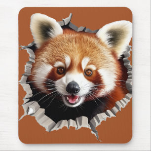 Roter Panda Mousepad