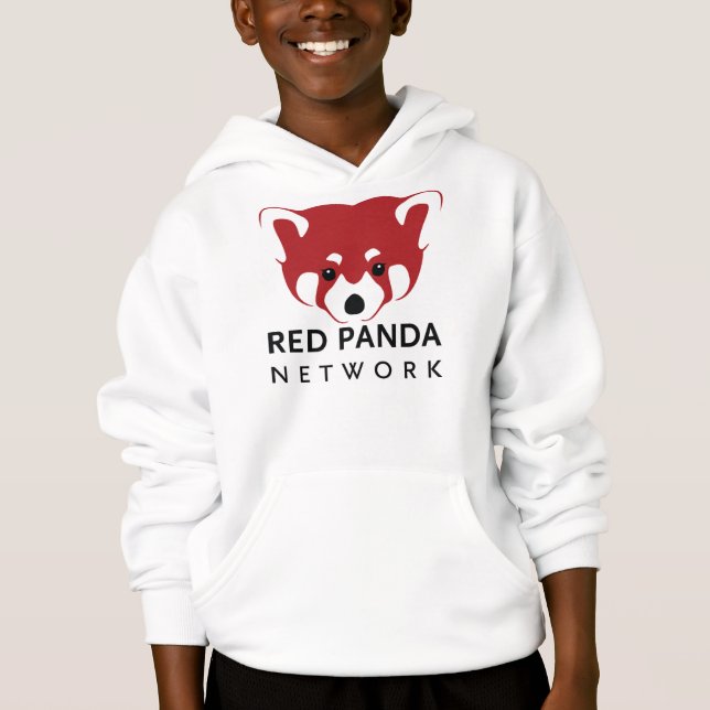 Roter Panda-Netz-Jugend-Baseball T Hoodie (Vorderseite)