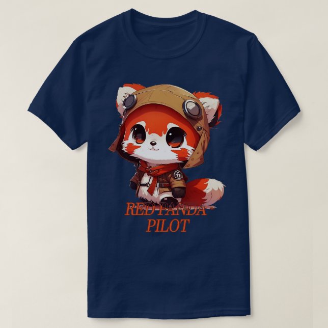 Roter Panda-Pilot 2 T-Shirt (Design vorne)