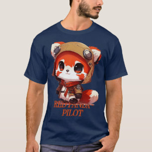 Roter Panda-Pilot 2 T-Shirt