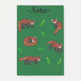 Roter Panda Post-it Klebezettel