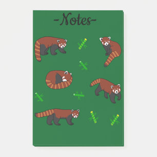 Roter Panda Post-it Klebezettel