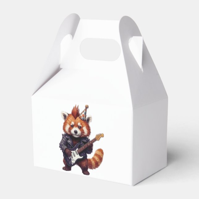 Roter Panda Rocker-Geschenkbox Geschenkschachtel (Vorderseite)