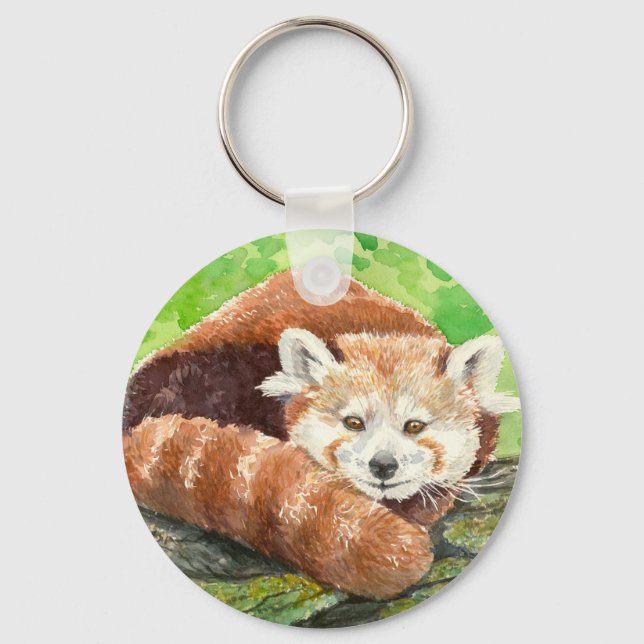 Roter Panda Schlüsselanhänger (Vorderseite)