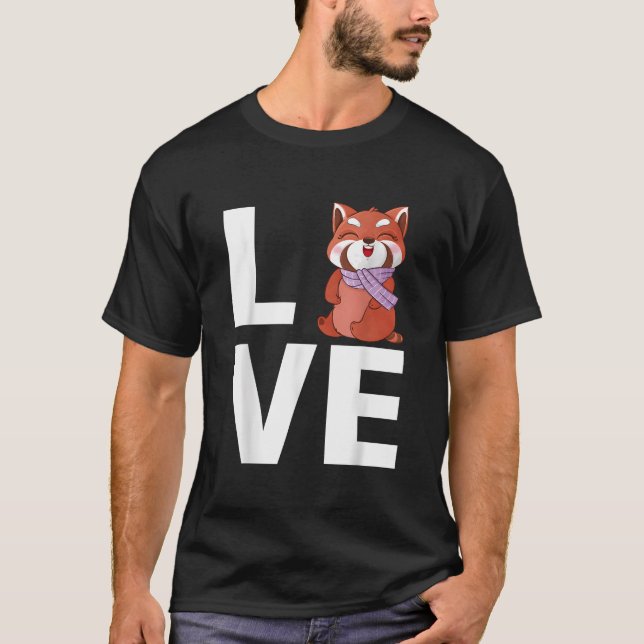 Roter Panda Tier Roter Panda T-Shirt (Vorderseite)