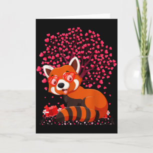 Roter Panda Tierliebhaber Lustiger Roter Panda Val Karte