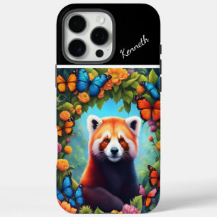 Roter Panda unter den Blume iPhone 16 Pro Max Hülle