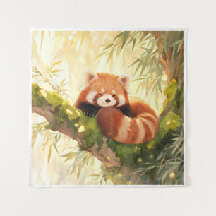 Roter Panda Wandteppich