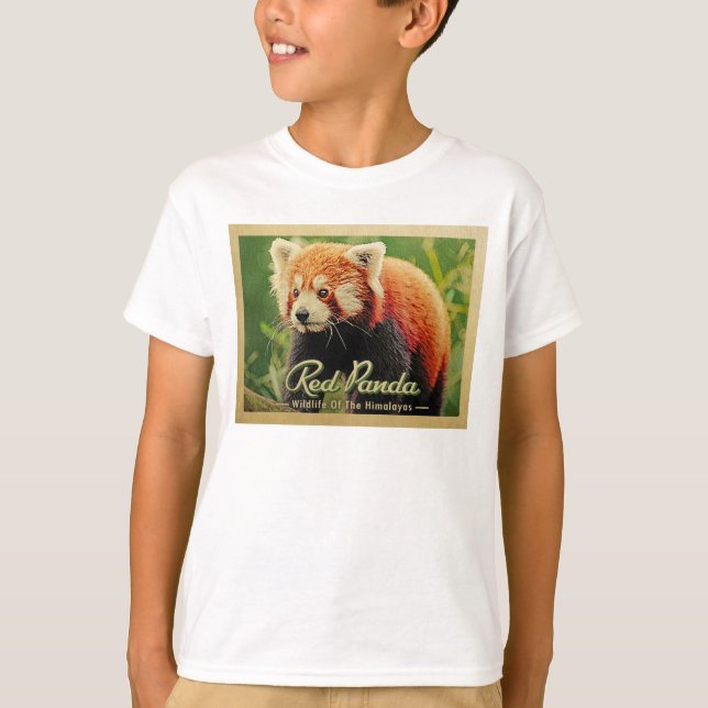 Roter Panda - Wildtiere im Himalaya T-Shirt (Vorderseite)
