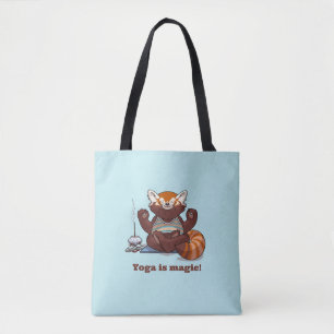 Roter Panda Yoga ist Magie! Tier-Meditations-Kunst
