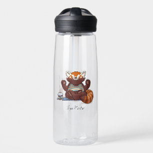 Roter Panda Yoga Meister Lehrer Geschenk Tier Kuns Trinkflasche