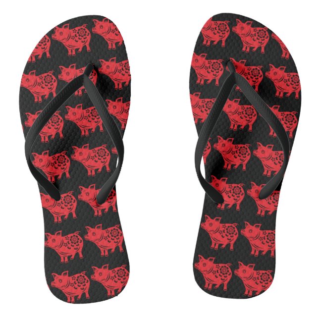 Roter Paperschnitt Frauen Dreh Flop Flip Flops (Fußbett)