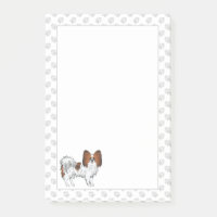 Roter Papillon Happy Cartoon Hund mit Paws