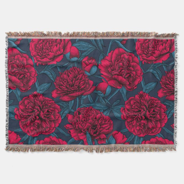 Roter Peelinggarten auf dunkelblau Decke (Vorderseite)