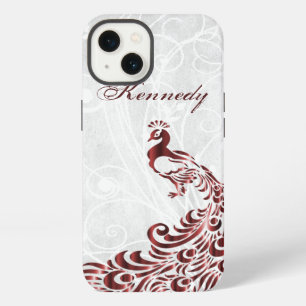 Roter Pfau Personalisiertes Case-Mate iPhone Case 13 Hülle