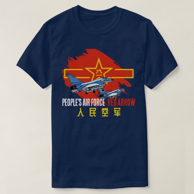 Roter Pfeil der PLAAF T-Shirt (Design vorne)