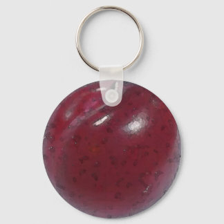 Roter Pflaume Schlüsselanhänger