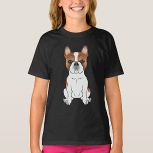 Roter Pied French Bulldogge Frenchie Süßer Cartoon T-Shirt