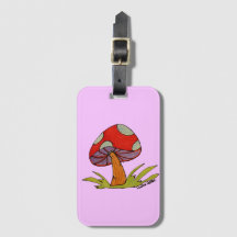 Roter Pilz mit helllila Hintergrund Tote