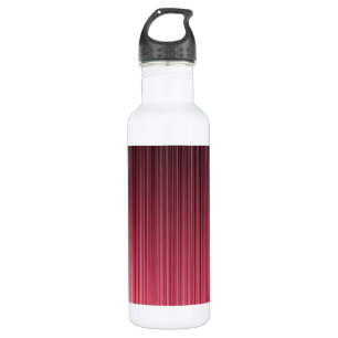 Roter Pinstrick Edelstahlflasche