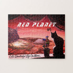 Roter Planet oder das wunderbare Leben der Katze a Puzzle
