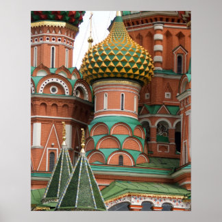 Roter Platz in Moskau, Russland. Auf einer Poster