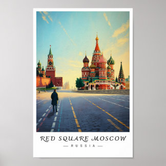 Roter Platz Moskau Russland Wandkunst, Stadtansich Poster