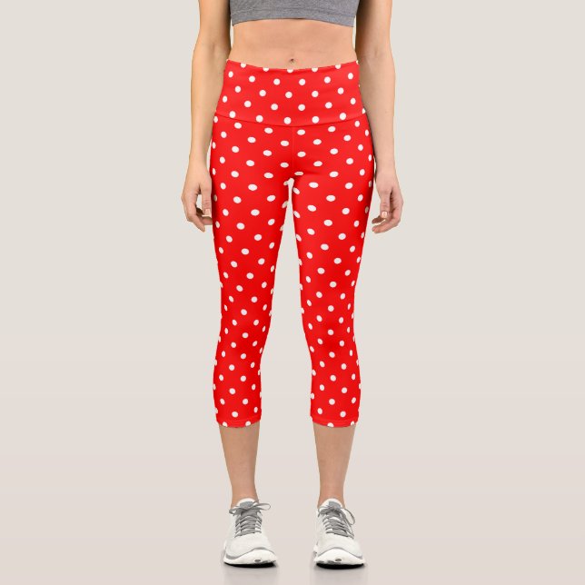 Roter Polka Dos Capris (Vorderseite)
