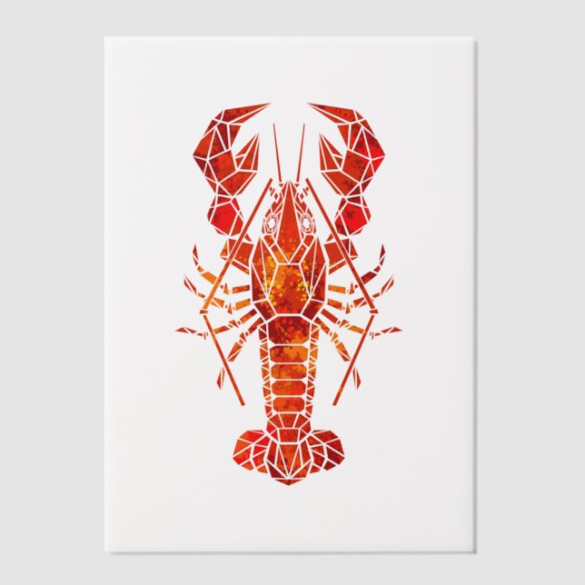 Roter polygonal Hummer (Vorderseite)