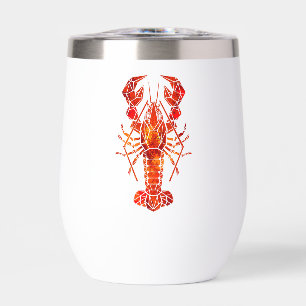 Roter polygonal Hummer