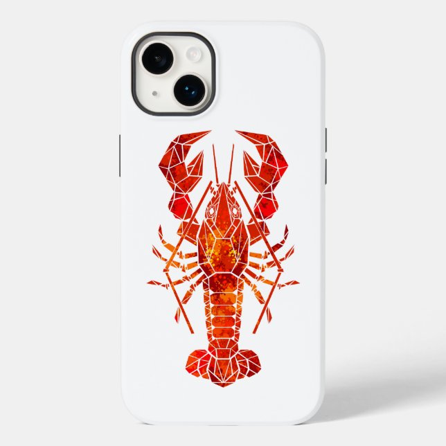 Roter polygonal Hummer Case-Mate iPhone Hülle (Rückseite)