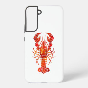 Roter polygonal Hummer Samsung Galaxy Hülle