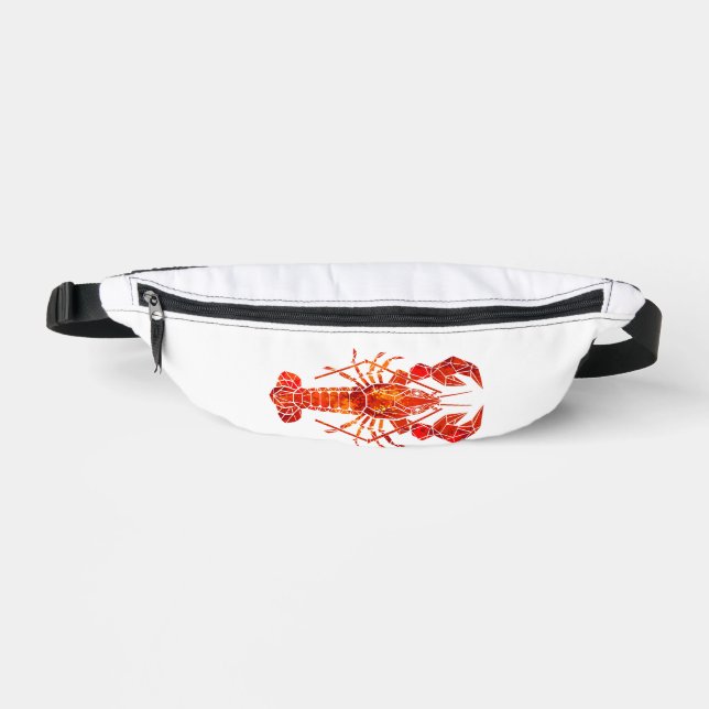 Roter polygonaler Hummer Bauchtasche (Vorderseite)