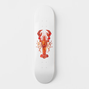 Roter polygonaler Hummer Skateboard