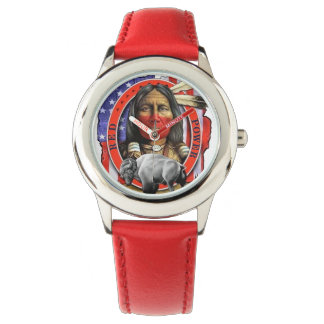 Roter Power Armbanduhr