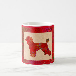 Roter Pudel Kaffeetasse