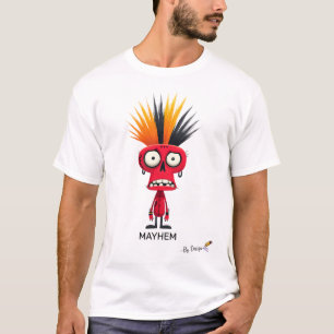 Roter Punk-Charakter CHAOS - Nach Design Fett T-Shirt