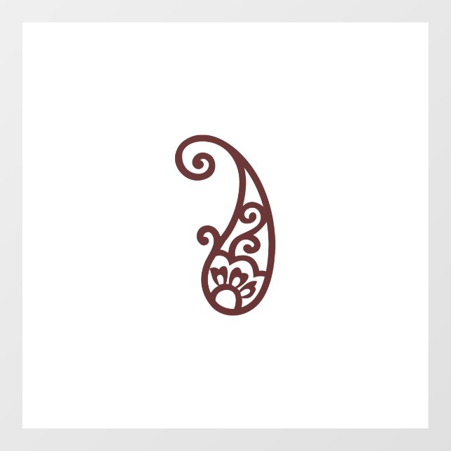 Roter Punkt Fensteraufkleber (Blatt)