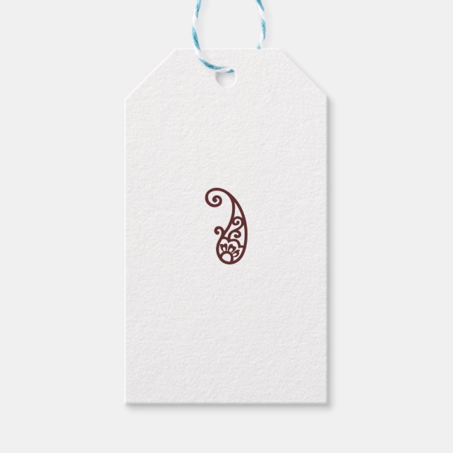 Roter Punkt Geschenkanhänger (Vorderseite)
