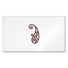 Roter Punkt Magnetische Visitenkarte