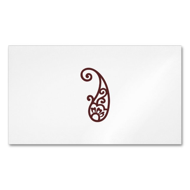 Roter Punkt Magnetische Visitenkarte (Vorderseite)