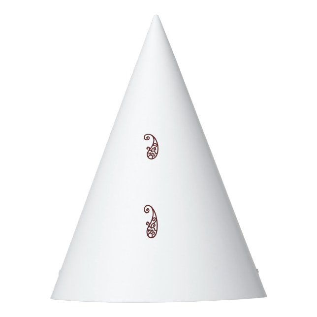 Roter Punkt Partyhütchen (Vorderseite)