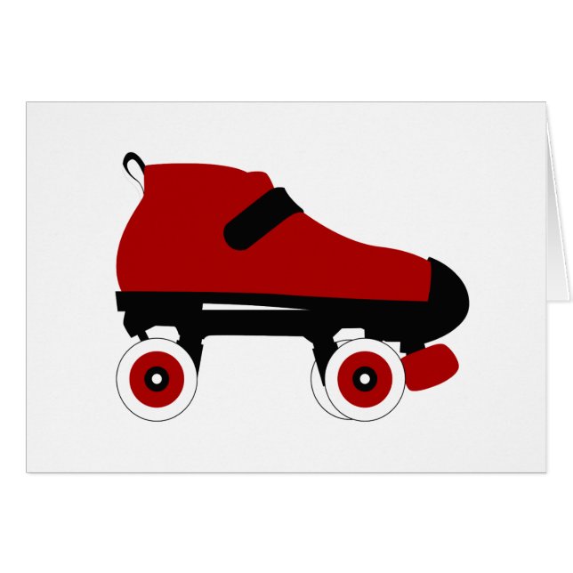 Roter Quad-Skate (Vorderseite (Horizontal))