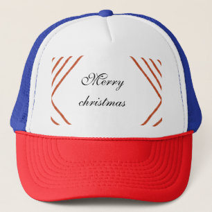 Roter Rahmen Wasserfarbe Frohe Weihnachten dd Ihre Truckerkappe